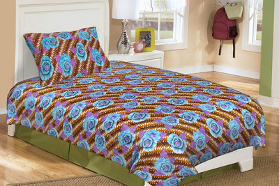 54% OFF on Buyclues Cotton Printed Single Bedsheet