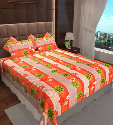 68% OFF on Home Candy Cotton Floral Double Bedsheet