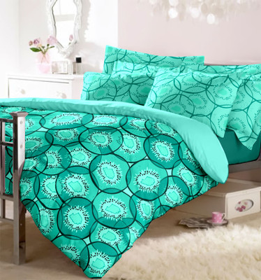 15% OFF on Raymond Cotton Printed Double Bedsheet 1Double Bedsheet, 2 Pillow Cover, Multicolor