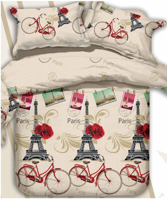 58% OFF on Silver Thread Polycotton King Bedsheet