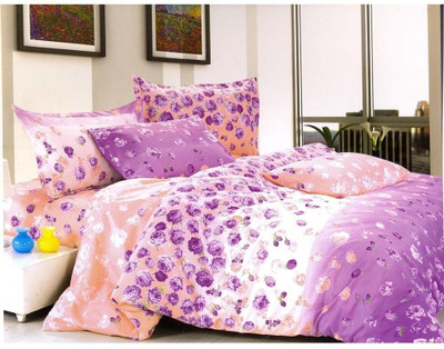 50% OFF on @HOME Polycotton Floral Double Bedsheet Purple 50% OFF on @HOME Polycotton Floral Double Bedsheet Purple