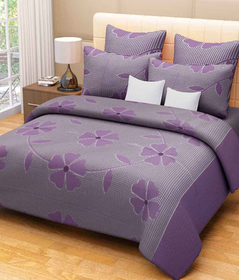 68% OFF on Z Decor Cotton Floral Double Bedsheet
