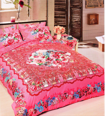 64% OFF on Wrap Cotton Floral Large Bedsheet