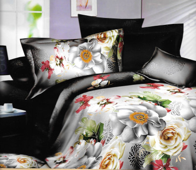 61% OFF on Fabloom Polycotton Printed Double Bedsheet