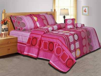 32% OFF on Salona Bichona Cotton Abstract Double Bedsheet 1 Bedsheet, 2 Pillow Covers, Pink 32% OFF on Salona Bichona Cotton Abstract Double Bedsheet 1 Bedsheet, 2 Pillow Covers, Pink