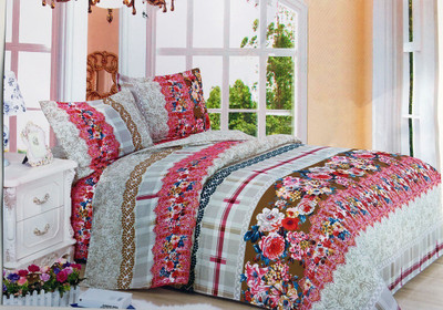 39% OFF on RS7 Polycotton Printed Double Bedsheet 1 Bedsheet, 2 Pillow Covers, Multicolor