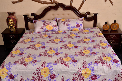 56% OFF on Urban Style Cotton Printed Double Bedsheet 1 Double Bedsheet, 2 Pillow Cover, Multicolor