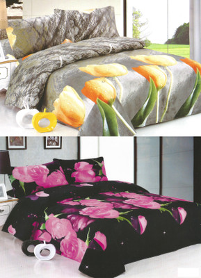 28% OFF on NE Cotton Floral Double Fitted Bedsheet 28% OFF on NE Cotton Floral Double Fitted Bedsheet