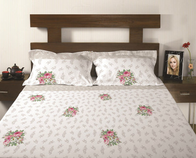 Rosebys London Cotton Floral Double Bedsheet