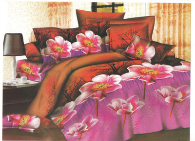 20% OFF on Royal Collection Cotton Floral Double Bedsheet