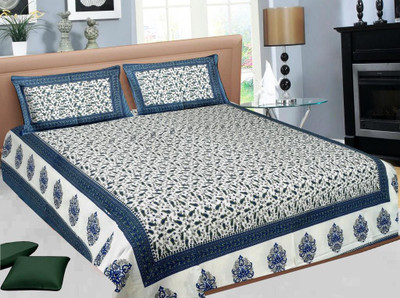 44% OFF on Jaipur Printex Cotton Printed Double Bedsheet