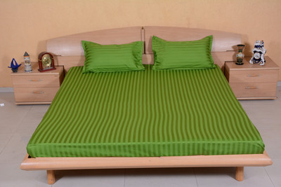 50% OFF on Ctm Textile Mills Satin Striped Double Bedsheet