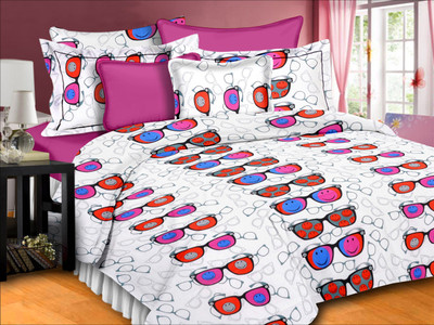 69% OFF on Ahmedabad Cotton Cotton Geometric Double Bedsheet 1 Bedsheet, 2 Pillow Covers, White, Pink, Red 69% OFF on Ahmedabad Cotton Cotton Geometric Double Bedsheet 1 Bedsheet, 2 Pillow Covers, White, Pink, Red