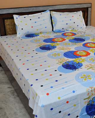 64% OFF on Famacart Cotton Printed Double Bedsheet