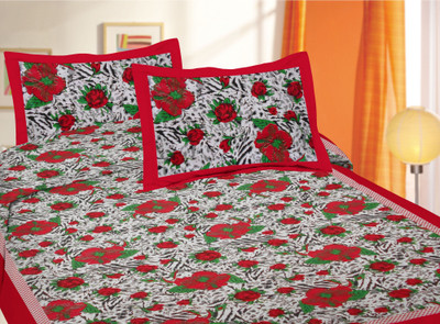 80% OFF on Lali Prints Cotton Printed Single Bedsheet