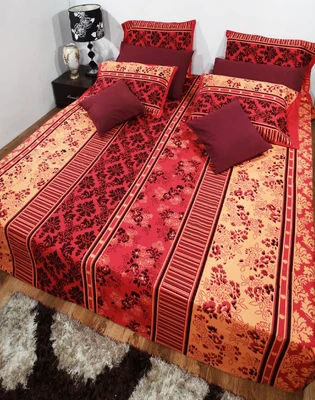 53% OFF on Heritagefabs Cotton Printed Double Bedsheet