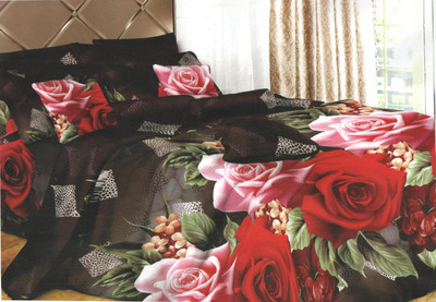 46% OFF on Retro Pool Polycotton Floral Double Bedsheet