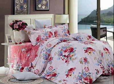 54% OFF on Vikon's Cotton Floral King Bedsheet