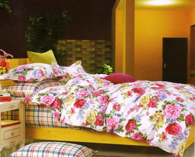 70% OFF on Rose Petal Cotton Floral Single Bedsheet
