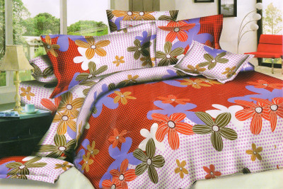 50% OFF on Z Decor Polycotton Floral Double Bedsheet