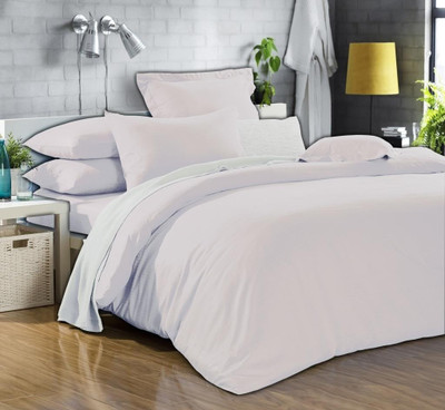 Bianca Cotton Solid King Bedsheet 1 Bedsheet, White
