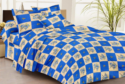 58% OFF on Buyclues Cotton Abstract King sized Double Bedsheet 58% OFF on Buyclues Cotton Abstract King sized Double Bedsheet