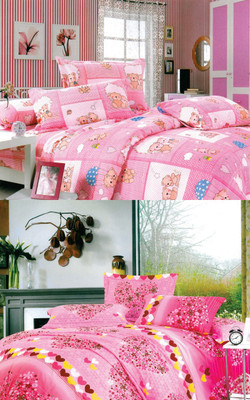 75% OFF on Fabhomes Polycotton Geometric Double Bedsheet