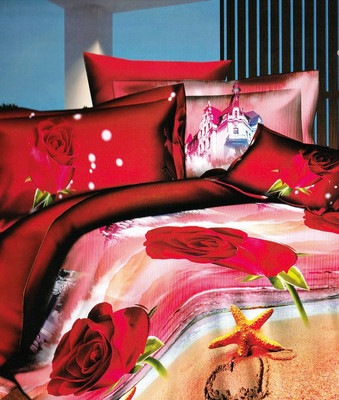 54% OFF on Breeza Polycotton 3D Printed Double Bedsheet