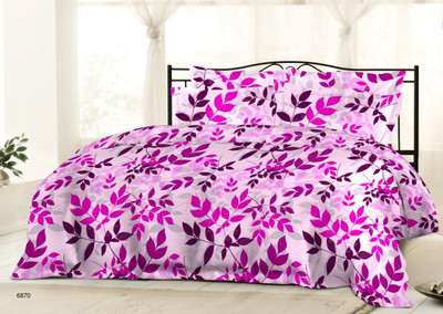 23% OFF on Bombay Dyeing Cotton Double Bedsheet Bed Sheet, Pink