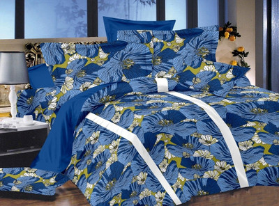 17% OFF on Zigma Collections Cotton Printed Queen Bedsheet