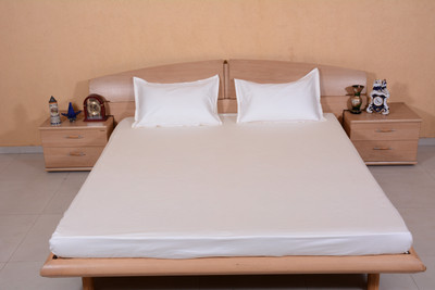 66% OFF on Ctm Textile Mills Satin Solid Double Bedsheet