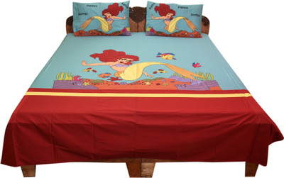 Bichawan Cotton Embroidered Double Bedsheet