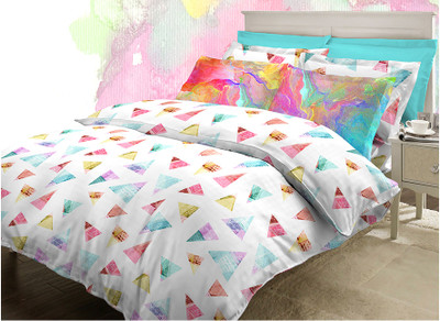 20% OFF on Bombay Dyeing Cotton Geometric Double Bedsheet 2 Pillow Covers, 1 Bedsheet 20% OFF on Bombay Dyeing Cotton Geometric Double Bedsheet 2 Pillow Covers, 1 Bedsheet