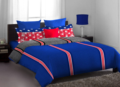 20% OFF on Home Expressions USA Cotton Printed Single Bedsheet 1 Bed Sheet, 1 Pillow Covers, Blue Red 20% OFF on Home Expressions USA Cotton Printed Single Bedsheet 1 Bed Sheet, 1 Pillow Covers, Blue Red