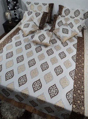 Heritagefabs Cotton Printed Double Bedsheet 1 Bedsheet, 2 Pillow Covers, Multicolor Heritagefabs Cotton Printed Double Bedsheet 1 Bedsheet, 2 Pillow Covers, Multicolor