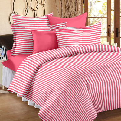 23% OFF on Story @ Home Cotton Striped Single Bedsheet 1 Single Bedsheet with 1 Pillow Cover, Pink 23% OFF on Story @ Home Cotton Striped Single Bedsheet 1 Single Bedsheet with 1 Pillow Cover, Pink
