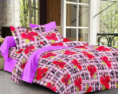 50% OFF on Sparkk Home Cotton Printed Double Bedsheet