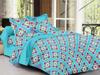 72% OFF on Ahmedabad Cotton Cotton Geometric Double Bedsheet 1 Double Bedsheet & 2 Pillow Covers, Blue, Pink 72% OFF on Ahmedabad Cotton Cotton Geometric Double Bedsheet 1 Double Bedsheet & 2 Pillow Covers, Blue, Pink