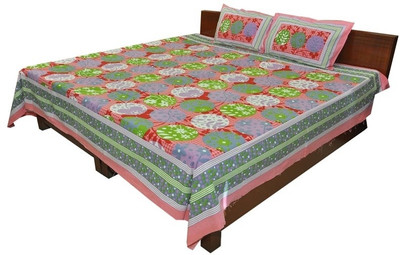 68% OFF on Shop Rajasthan Cotton Polka Double Bedsheet