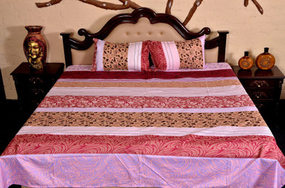61% OFF on Floor Fashion Cotton Printed Double Bedsheet 1 Double Bedsheet, 2 Pillow Cover, Multicolor