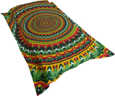 61% OFF on Jaipur Art and Craft Cotton Graphic Single Bedsheet
