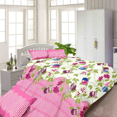 65% OFF on Urban Style Cotton Floral Double Bedsheet 1 Bedsheet, 2 Pillow covers, Pink 65% OFF on Urban Style Cotton Floral Double Bedsheet 1 Bedsheet, 2 Pillow covers, Pink