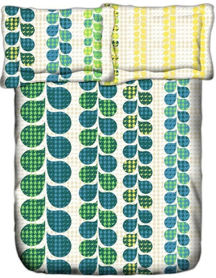 22% OFF on Weaves Cotton Abstract Double Bedsheet