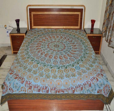 34% OFF on Lal Haveli Cotton Embroidered Double Bedsheet