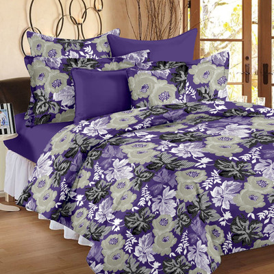 29% OFF on Ahmedabad Cotton Cotton Floral Double Bedsheet 1 Double Bedsheet, 2 Pillow Covers, Purple 29% OFF on Ahmedabad Cotton Cotton Floral Double Bedsheet 1 Double Bedsheet, 2 Pillow Covers, Purple