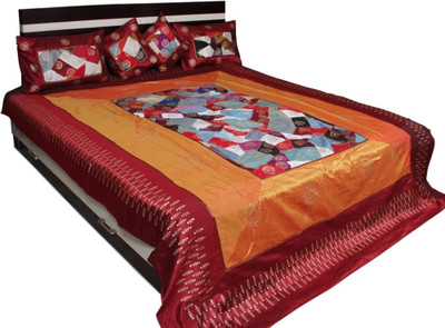 66% OFF on Soundarya Polyester Silk Blend Abstract Double Bedsheet 66% OFF on Soundarya Polyester Silk Blend Abstract Double Bedsheet