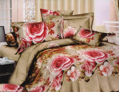 42% OFF on Gran Polycotton Abstract Double Bedsheet