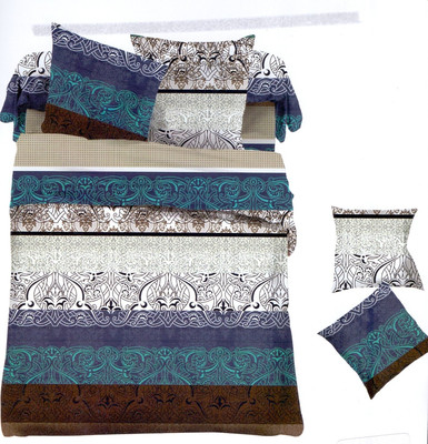 36% OFF on Ross Luxury Living Polyester Paisley Double King Bedsheet