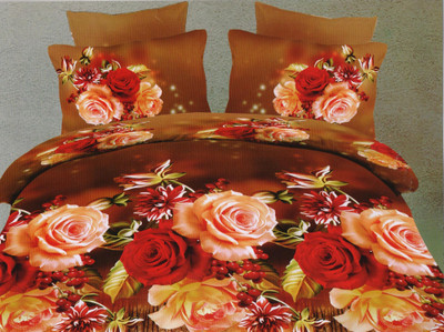 42% OFF on Gran Polycotton Abstract Double Bedsheet