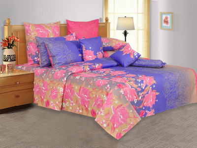 35% OFF on Salona Bichona Cotton Floral Double Bedsheet 1 Double Bedsheet, 2 Pillow covers, Pink 35% OFF on Salona Bichona Cotton Floral Double Bedsheet 1 Double Bedsheet, 2 Pillow covers, Pink